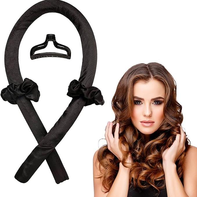 Set ondulator de par, Zola®, fara caldura, din spuma moale, accesorii incluse, lungime 100 cm, negru Set ondulator de par, Zola®, fara caldura, din spuma moale, accesorii incluse, lungime 100 cm, negru